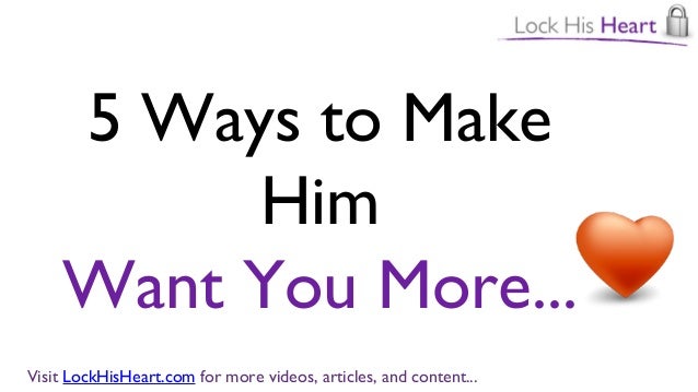 Make Your Want How More You Man To Make Your Want How More You Man To